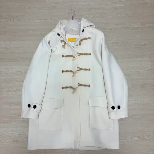 [BUNJANG] Main Booth Oversized Duffle Coat Ivory / 메인부스 오버사이즈 더플코트 떡볶이코트 아이보리