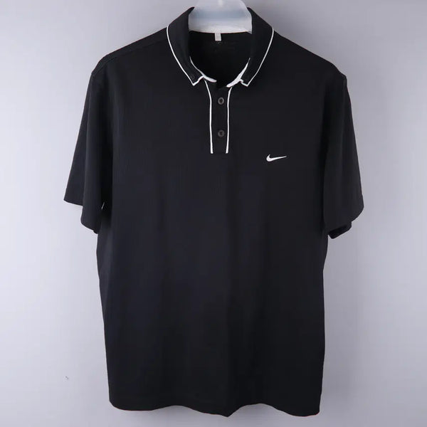 [BUNJANG] Nike Golf Polo Shirt Short Sleeve Black (Size 105) / 나이키 골프 폴로 셔츠 PK 카라티 반팔 블랙 (105)