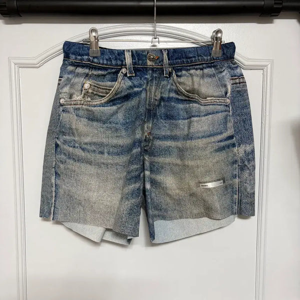 [BUNJANG] Satisfy Piece Shell 5-inch Unlined Shorts Digital Denim - Size M / [M] 새티스파이 피스쉘 5인치 언라인드 쇼츠 디지털 데님