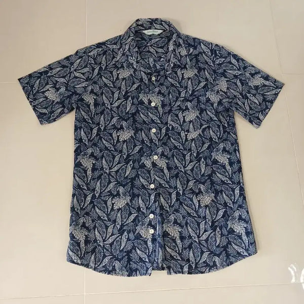 [BUNJANG] Greenjoy Men's Chiffon Short-Sleeve Shirt / 그린조이 남성 쉬폰 셔츠