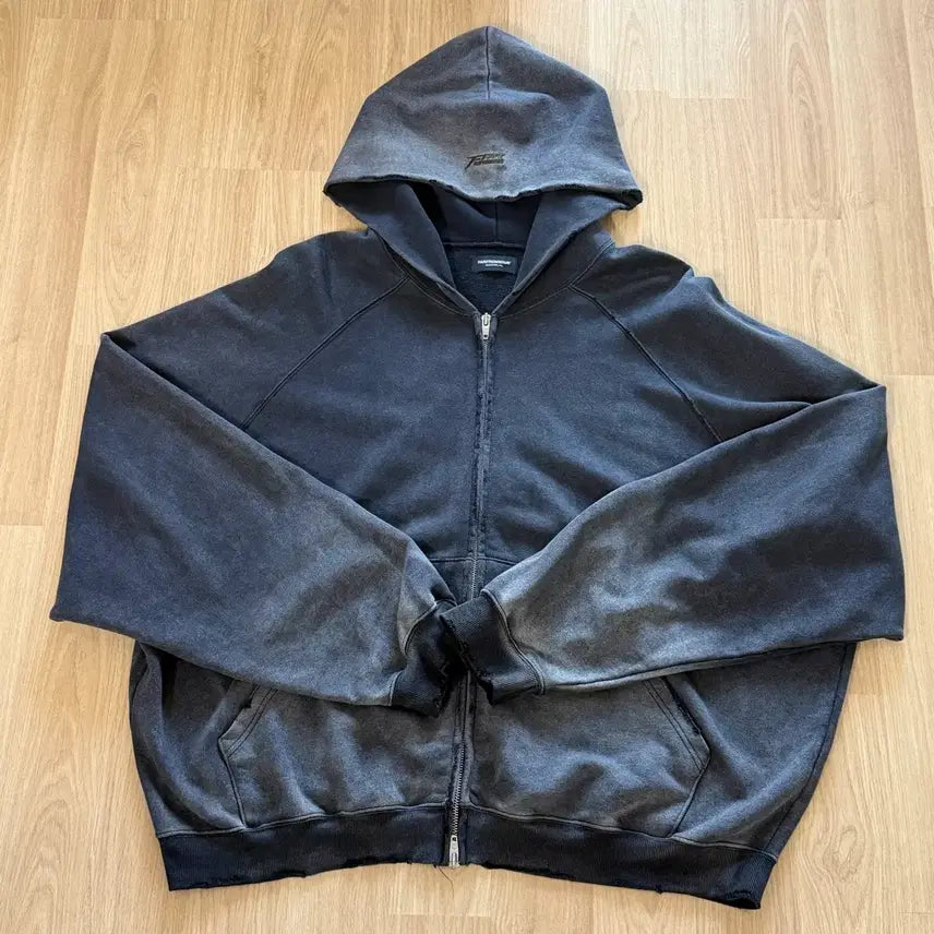 [BUNJANG] From What I Wear Washed Hoodie Zip-Up Size 2 / 파프롬왓 파 워시드 후드집업