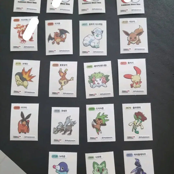 [BUNJANG] Pokemon 30th Anniversary Ddiddal Stickers - Charizard Included / 포켓몬 30주년 띠부씰 팔아요 리자몽