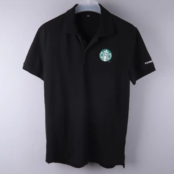 [BUNJANG] Starbucks Black Collar T-Shirt L / 스타벅스 반팔 카라티 블랙 L