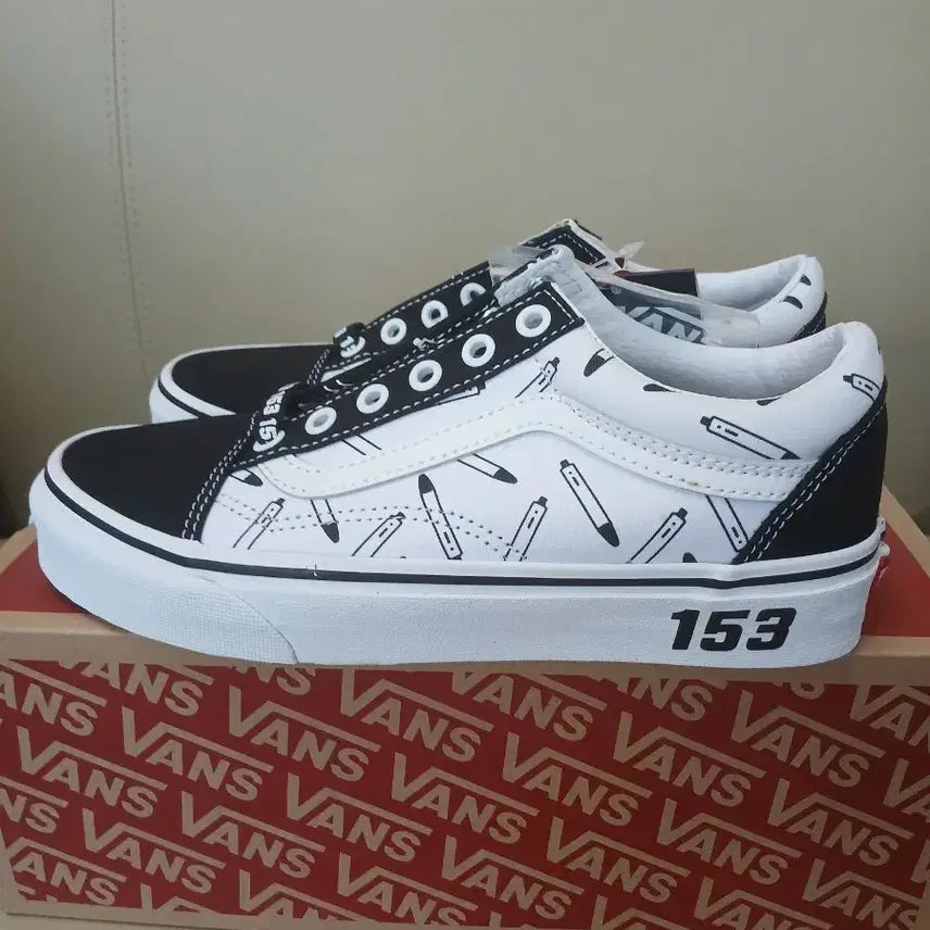 [BUNJANG] Vans x Monami Old Skool Sneakers / 반스X모나미 올드스쿨 235 새상품