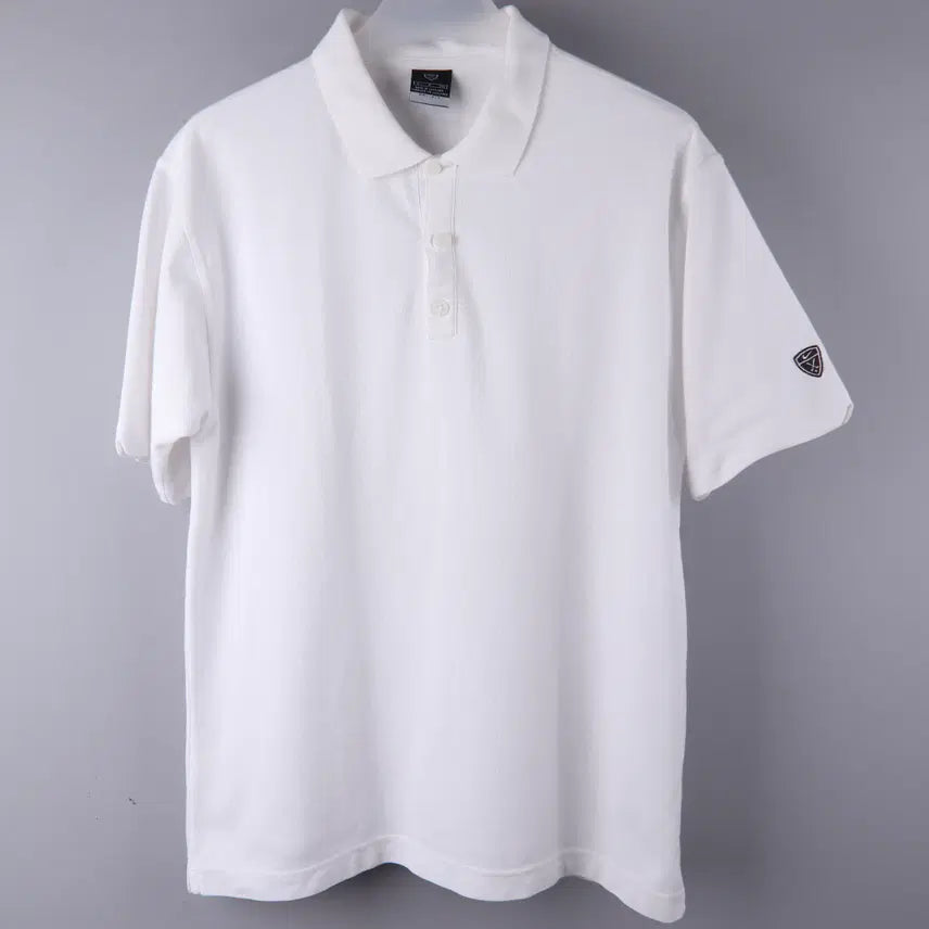 [BUNJANG] Nike Golf Dri-FIT White Polo Shirt (Size S, Fits 95-100) / 나이키 골프 드라이핏 화이트 카라 반팔티 (S/95-100)