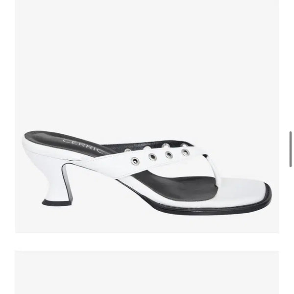 [BUNJANG] SERIC Eyelet Flip Flop Heel / 세릭 아일렛 쪼리힐 235 / EYELET FLIP FLOP HEEL