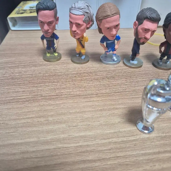 [BUNJANG] Football Player Figure Set with Champions League Trophy / 축구선수 피규어 세트