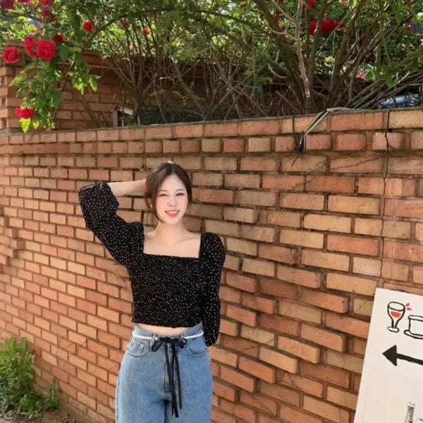 [BUNJANG] Sosoroom Dot Blouse / 소소룸도트블라우스