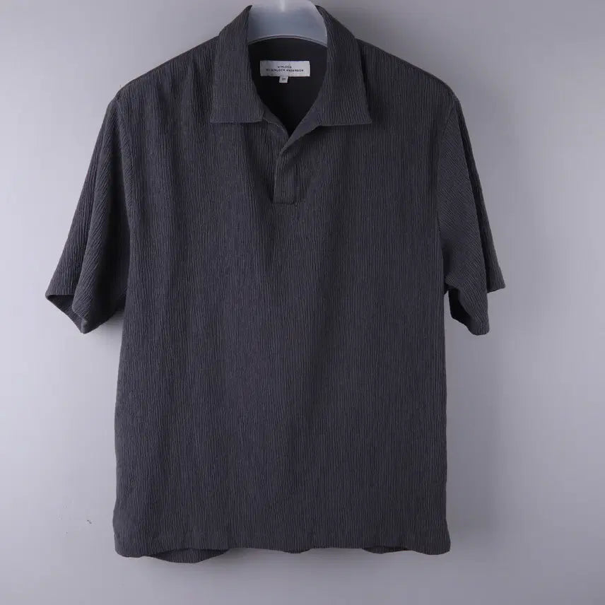 [BUNJANG] Kinloch Crease Oversized Fit Pleated Short Sleeve T-Shirt Grey (95) / 25ss 킨록 크리즈 오버 핏 플리츠 반팔티 그레이 (95)