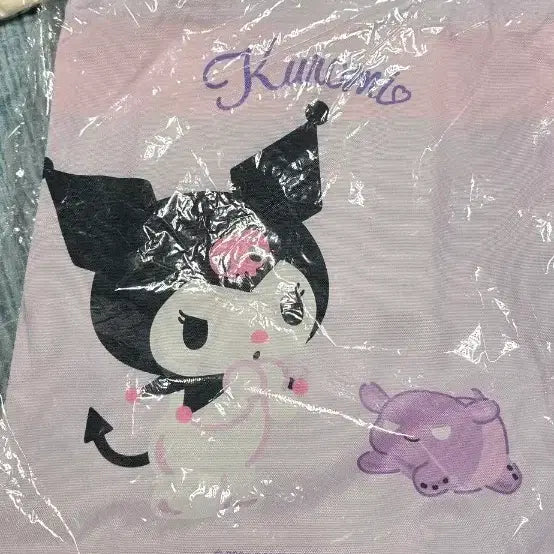 [BUNJANG] Kuromi Pastel Pink Eco Bag / 쿠로미 파스텔 핑크 에코백