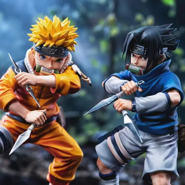 [BUNJANG] Zhen Yi Childhood Naruto & Sasuke Resin Figure / Zhen yi 유년기 나루토 사스케 레진피규어
