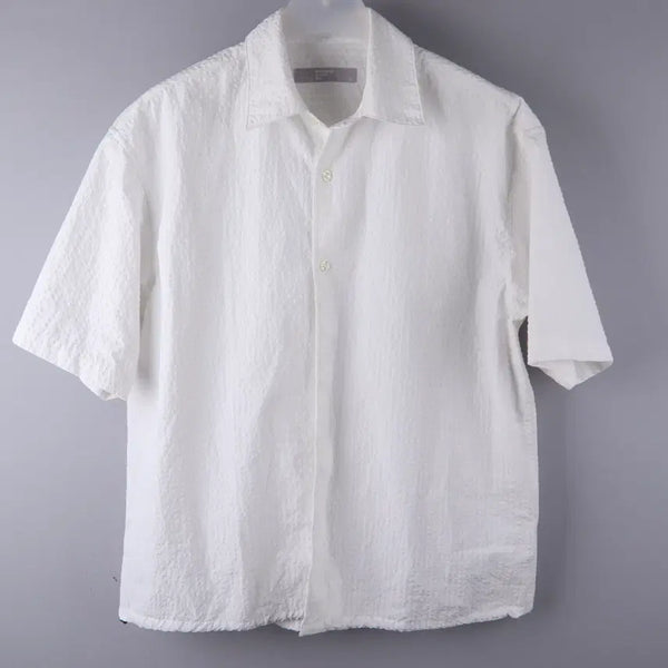 [BUNJANG] 8 Seconds Seersucker Short-Sleeve Shirt White (L) / 에잇세컨즈 시어서커 셔츠 반팔 화이트 (L)
