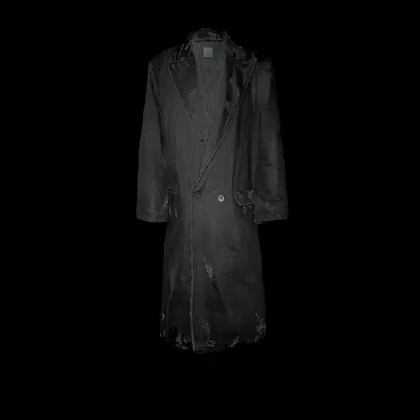 [BUNJANG] Emos tance club Distress Denim Coat / 에모스탠스클럽 디스 데님 코트