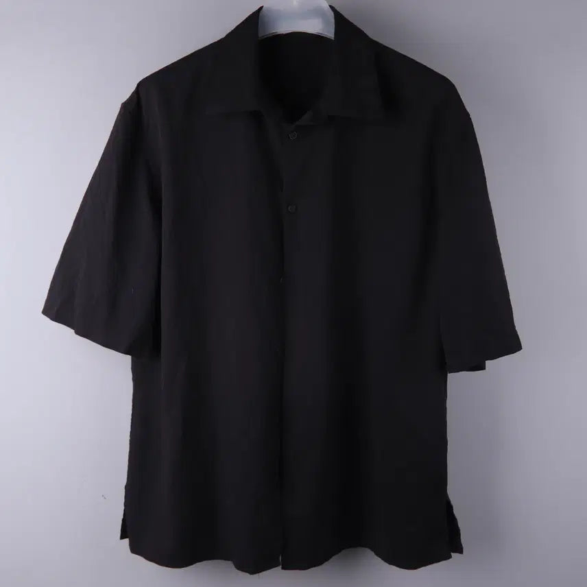 [BUNJANG] Zara Seersucker Short Sleeve Shirt Black L / 자라 시어서커 반팔 셔츠 블랙 (L)