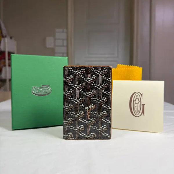 [BUNJANG] Goyard Saint Pierre Card Holder Wallet Black Tan / [23SS,풀구성]고야드 생피에르 카드 홀더 지갑 블랙 탄