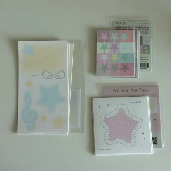 [BUNJANG] Stickers, Love Crescent, Nanaming Mojo Paper Pack Bundle Set / 다꾸 모조지팩 세트 일괄 판매 (스티커스, 러브크레센트, 나나밍)