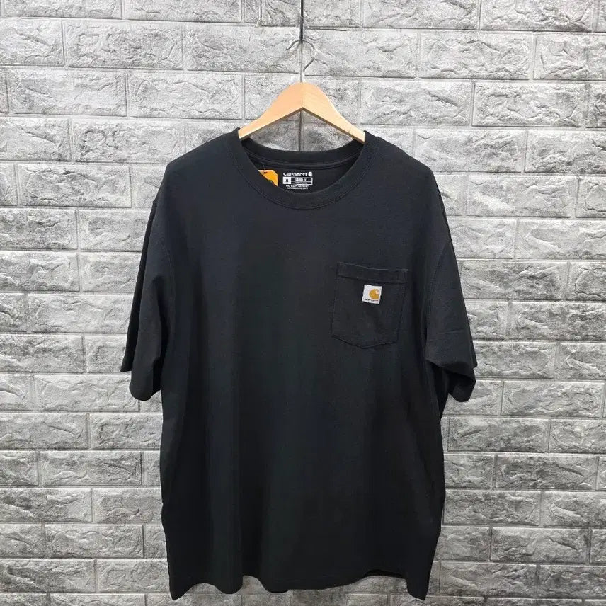 [BUNJANG] Carhartt Short Sleeve Polo Shirt Black / 새상품 칼하트 반팔 카라티 블랙  사이즈 110-120