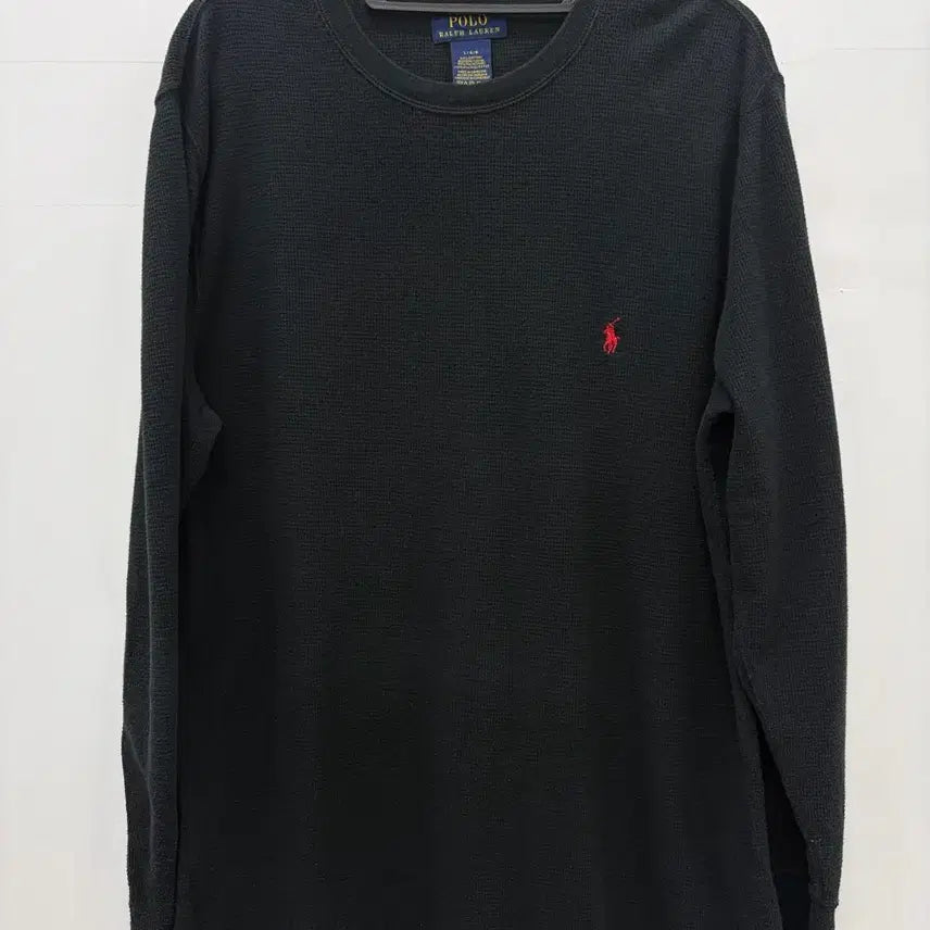 [BUNJANG] Polo Ralph Lauren Black Waffle Thermal Long Sleeve T-Shirt / 폴로 랄프로렌 블랙 와플 쭉티