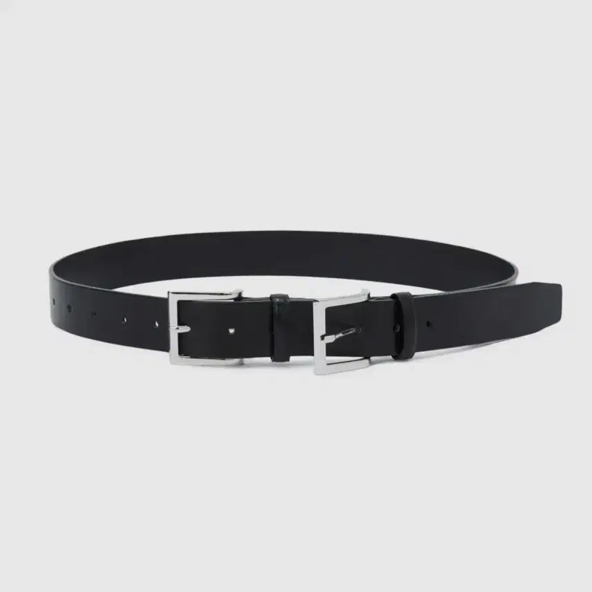 [BUNJANG] Lcdctm Double Buckle Leather Belt / 엘씨디씨티엠 더블 버클 레더 벨트