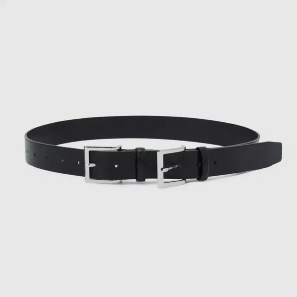 [BUNJANG] Lcdctm Double Buckle Leather Belt / 엘씨디씨티엠 더블 버클 레더 벨트