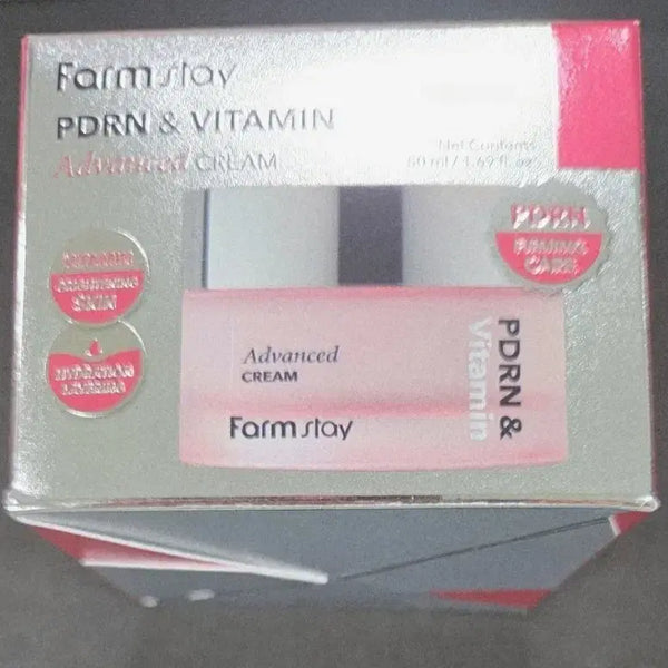 [BUNJANG] Farmstay PDRN & Vitamin Advanced Cream 50ml / 팜스테이 피디알엔 앤 비타민 어드밴스드 크림