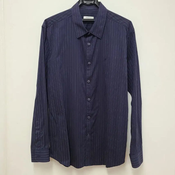 [BUNJANG] BREUER Navy Stripe Button-Down Shirt / BREUER 셔츠 110