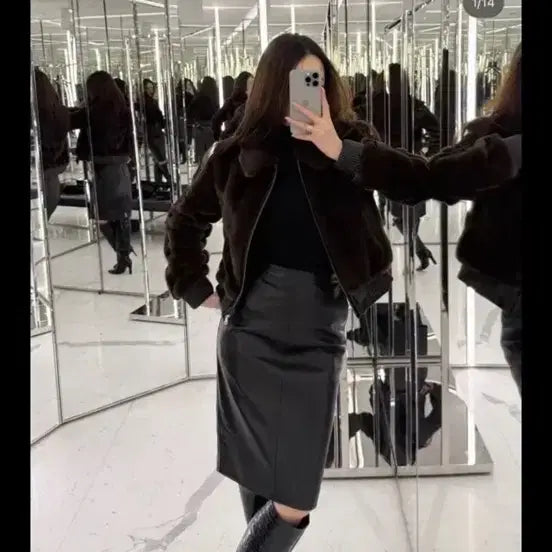 [BUNJANG] The Lourant Faux Fur Jacket / 더로랑 퍼자켓 m