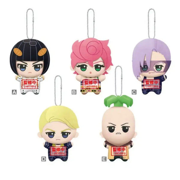 [BUNJANG] JoJo's Bizarre Adventure Chibi Gurumi Bruno Bucciarati Trish Una Mello Prosciutto Pesci Plush Keychain / 죠죠의 기묘한 모험 치비구루미 브루노 부차라티 트리시 우나 멜로네 프로슈토 페시 치비누이 인형 누이 키링