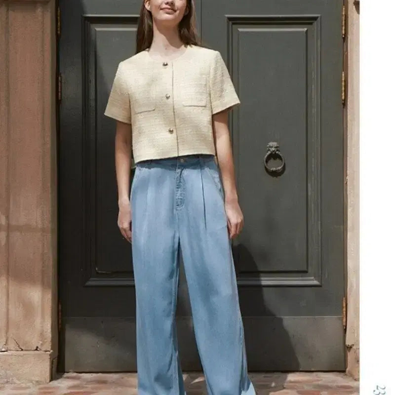 [BUNJANG] frrw Hoodle Wide Denim Pants / frrw 후들 와이드팬츠 데님팬츠