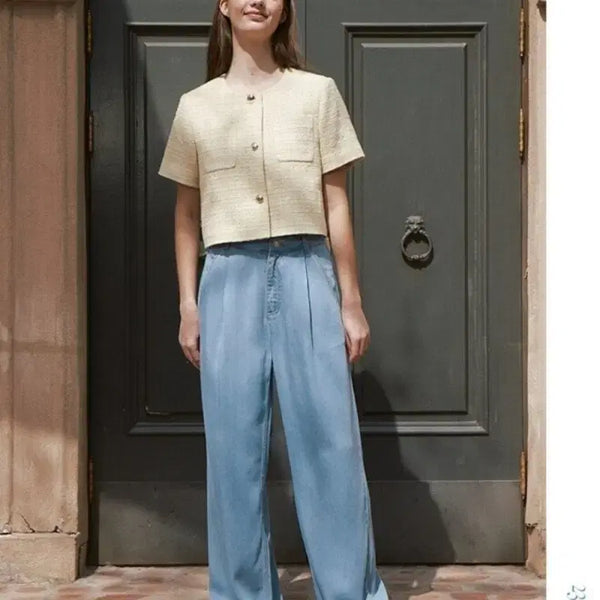 [BUNJANG] frrw Hoodle Wide Denim Pants / frrw 후들 와이드팬츠 데님팬츠
