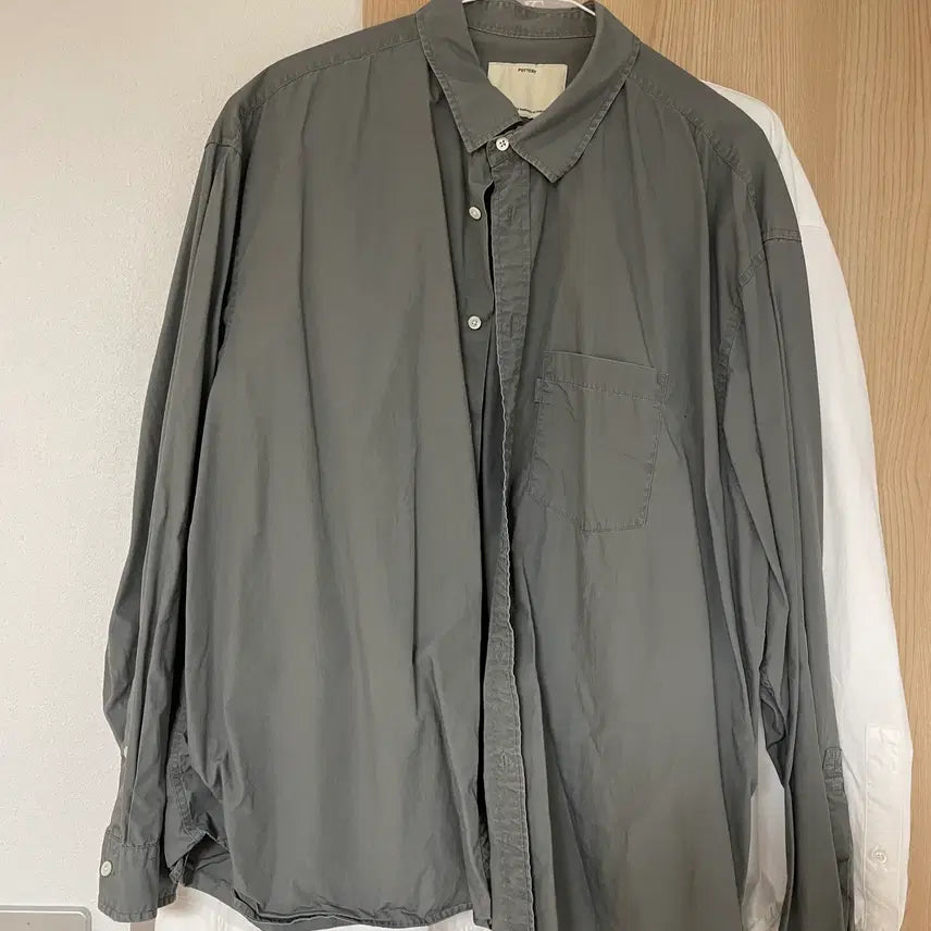 [BUNJANG] Pottery Comfort Shirt Charcoal / [4] 포터리 컴포트 셔츠 차콜