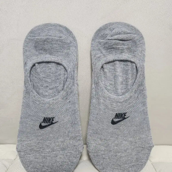 [BUNJANG] Nike No-Show Socks (2 Pairs), Gray / [미사용&새제품] 나이키 덧신 양말 그레이 2개