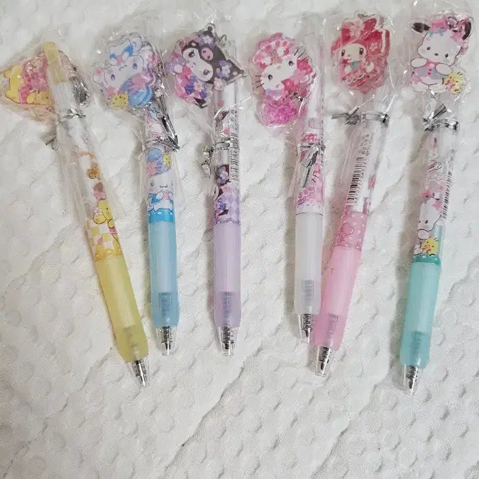 [BUNJANG] Sanrio Characters Pen Bundle Set (6 Pens) / 일괄6개 산리오 캐릭터 펜 세트