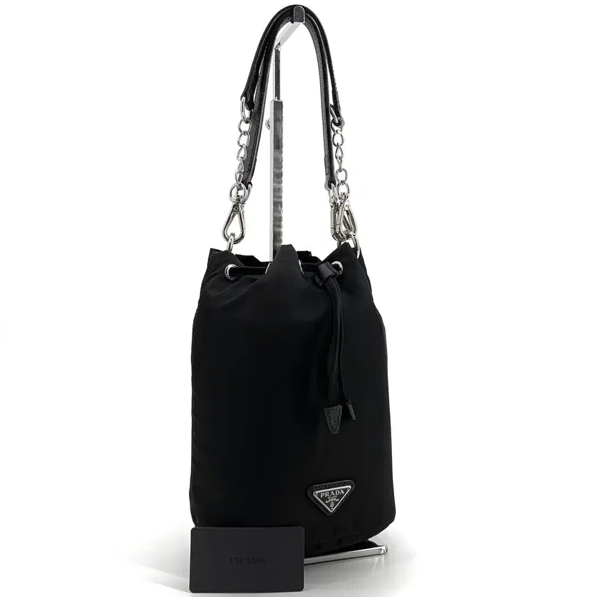 [BUNJANG] Prada Re-Nylon Drawstring Pouch Bag 1NA369 / 프라다 리나일론 복조리 파우치백 1NA369
