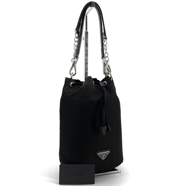 [BUNJANG] Prada Re-Nylon Drawstring Pouch Bag 1NA369 / 프라다 리나일론 복조리 파우치백 1NA369