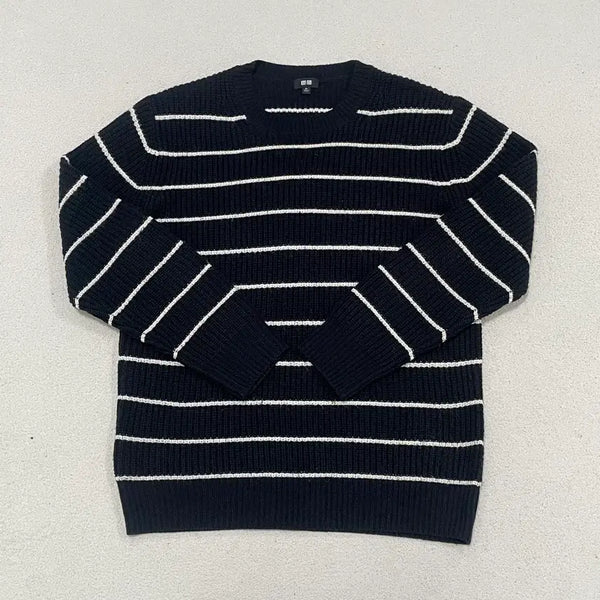 [BUNJANG] Uniqlo Striped Crewneck Knit Sweater XL / XL 유니클로 스트라이프 크루넥 니트 스웨터 0721
