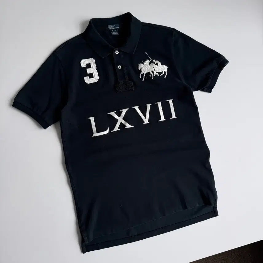 [BUNJANG] Polo Ralph Lauren Chief Keep LXVII Big Pony Collar Short Sleeve T-Shirt / Polo  폴로 랄프로렌 치프키프 LXVII 빅포니 카라 반팔티셔츠