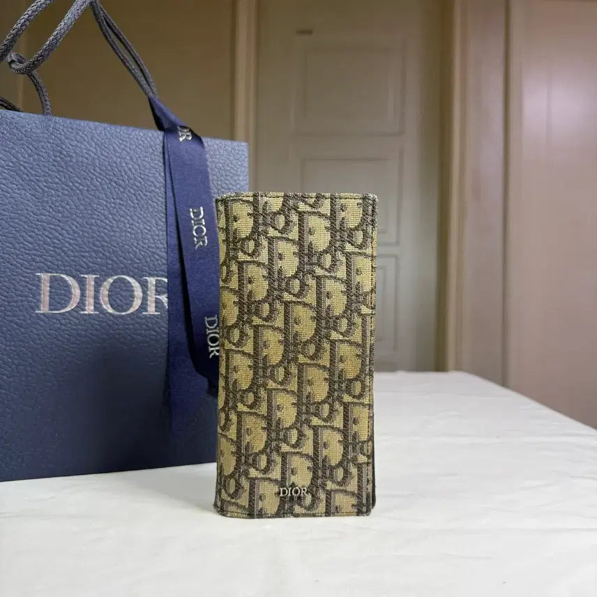 [BUNJANG] Dior 21SS Oblique Jacquard Vertical Long Wallet / [21SS]디올 오블리크 자카드 버티컬 장지갑