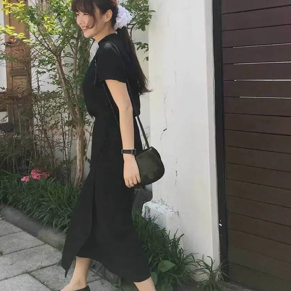 [BUNJANG] IT MICHAA Pleated Blouse and Wrap Skirt Set / 잇미샤 플리츠블라우스 랩 스커트 세트
