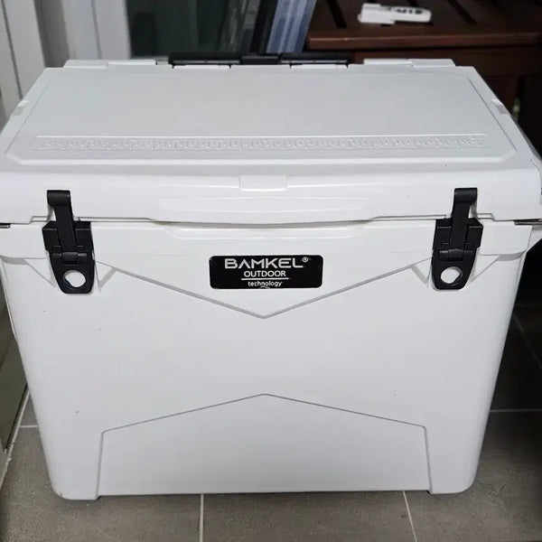 [BUNJANG] BAMKEL 60L Wheeled Ice Chest Cooler (White) / 뱀켈 아웃도어 60L 아이스박스 (화이트)