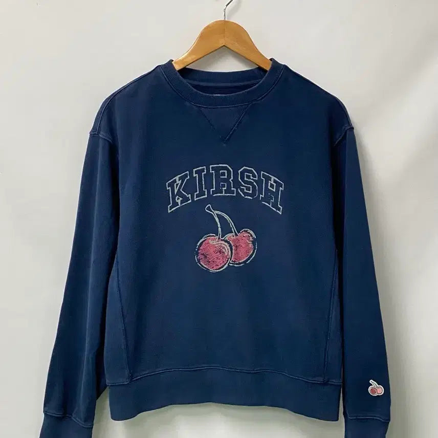 [BUNJANG] Kirsh Vintage Washed Cherry Logo Sweatshirt M / 105.(공용)키르시 빈티지 워싱 체리로고 맨투맨 M