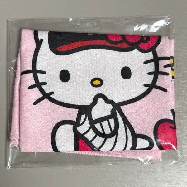 [BUNJANG] LG Twins Hello Kitty Collaboration Pattern Cooling Towel Pink / LG트윈스 엘지 헬로키티 콜라보 패턴 쿨타올 핑크