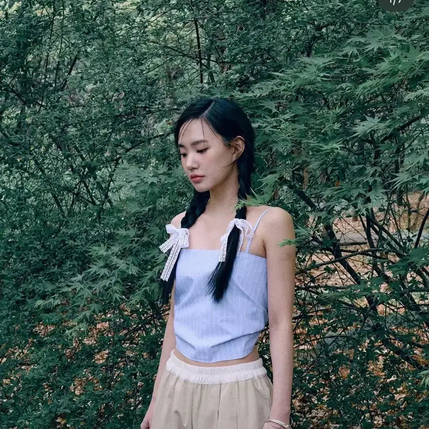 [BUNJANG] Spelledit Backless Ribbon Blouse / Spelledit 블라우스 프리 (스몰추천) 택포