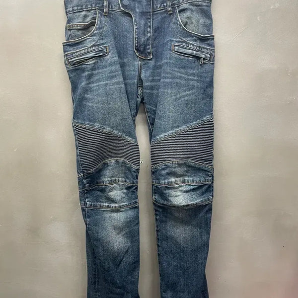 [BUNJANG] Men's Biker Jeans (Size 33) / 바이커진 청바지 33