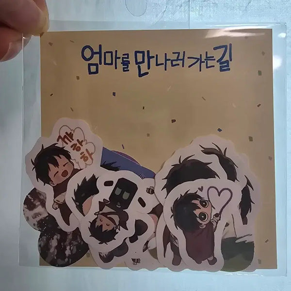[BUNJANG] Mom's Trip Mori Sticker Set (10 Types) / 엄마를 만나러 가는길 모리 스티커 10종