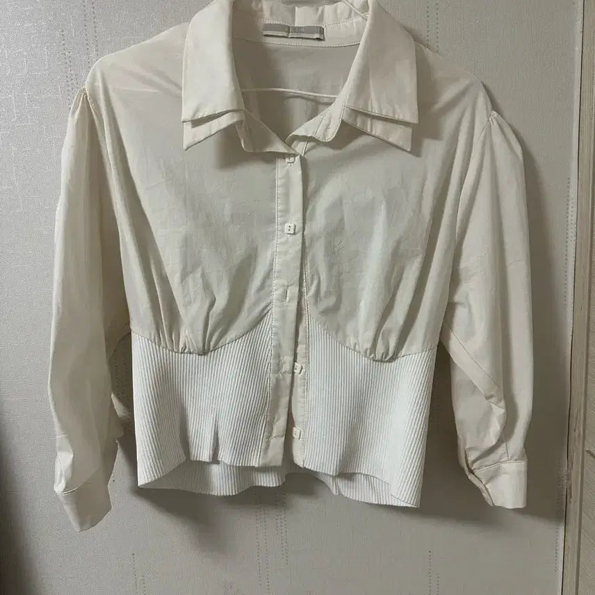 [BUNJANG] White Shirring Blouse / 화이트 셔링 블라우스