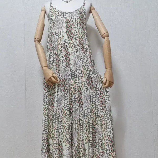 [BUNJANG] Recov Floral Print Long Dress / 레코브 플로럴 나염 롱 원피스
