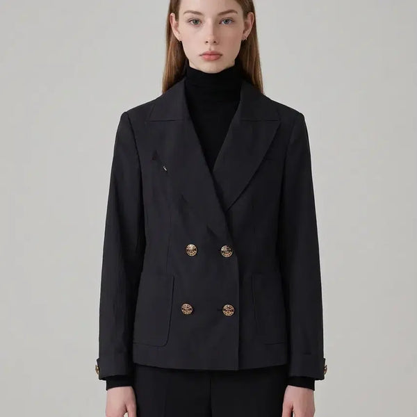 [BUNJANG] Time 22-23SS Double Gold Button Blazer Jacket Size 82 / 82/ 타임 22-23SS 더블 금장버튼 블레이저 자켓