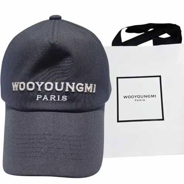[BUNJANG] Wooyoungmi Paris 22SS Logo Embroidered Ball Cap / 새상품 22SS우영미 파리 로고 자수 볼캡