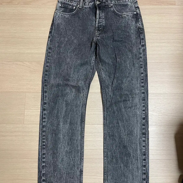 [BUNJANG] Séfr Straight Cut Denim Pants Marble Wash Grey / [33] 세퍼 스트레이트 컷 데님팬츠 마블워시 그레이